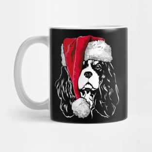 Funny Cavalier King Charles Spaniel Santa Christmas dog mom Mug